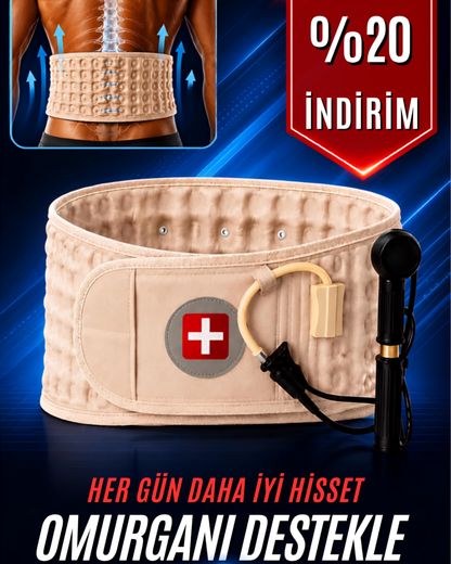 Traksi Pompalı Bel Destek Kemeri